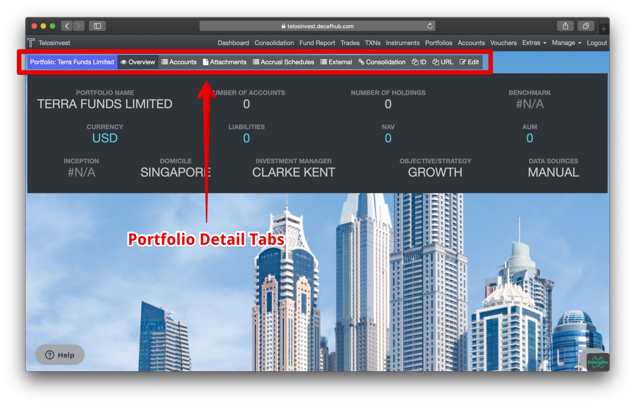 Portfolio Details Tabs