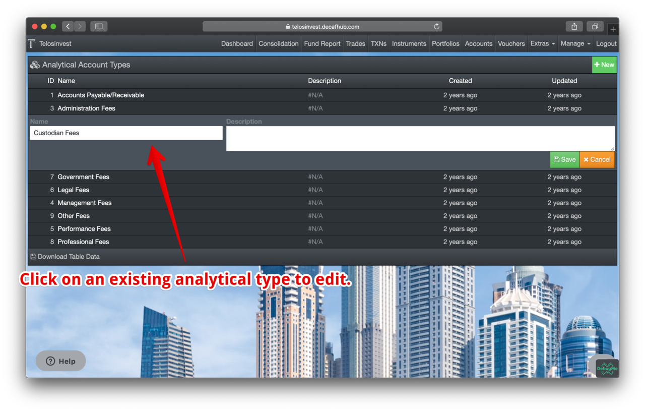 Analytical Types - Update